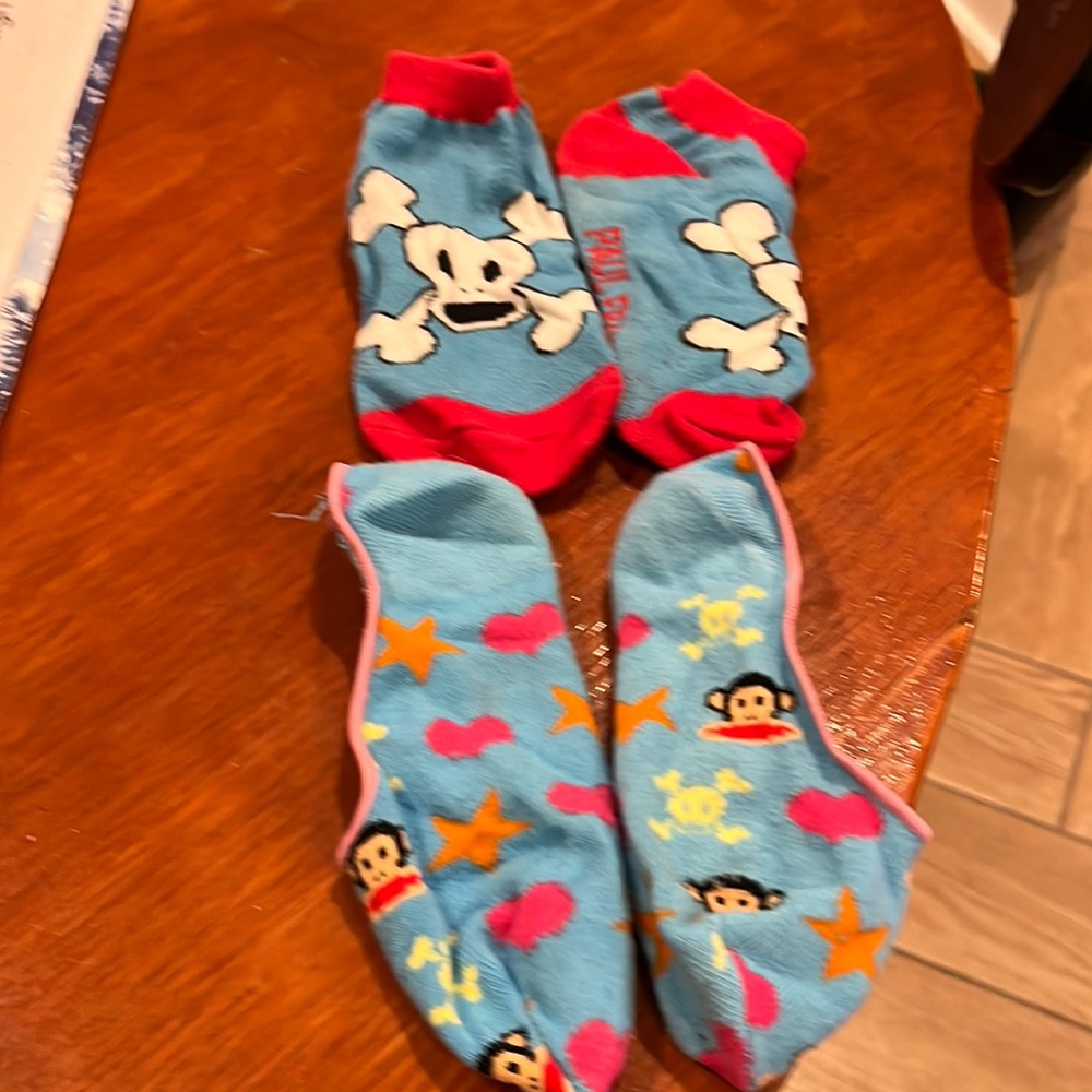 Lot of two (2) Paul Frank Julius socks ankle & footie